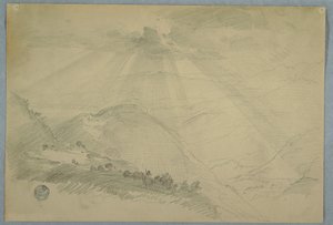 Sun Bursting through Clouds over a Mountain Valley, Jamaica, July 1865 by Frederic Edwin Church