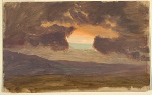 Sunset Over Bare Hills, 1870–80