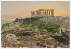 The Parthenon from the Southeast, April 1869 by Frederic Edwin Church