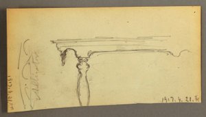 Three Cows on a Road in the Woods, ca. 1845 by Frederic Edwin Church