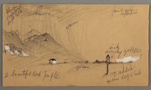 Thunderstorm, Mountains, Devotional Sculpture, Austria or Bavaria, 1868 by Frederic Edwin Church