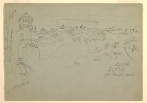 Tower at Lydda, and Ramleh seen from Ramleh Tower, Palestine [Ramleh, Israel], February 7 and 10, 1868
