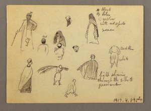 Twelve Figure Sketches, Joffa, Palestine, 1868