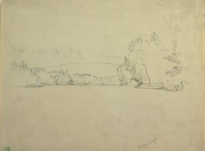 Upper Togue Lake, ca. 1885 by Frederic Edwin Church