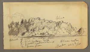 Wooded Shore, Water, 1878 by Frederic Edwin Church