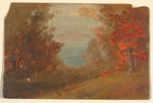 Woodland Scene in Autumn (Hudson, New York or Maine), 1860–70 by Frederic Edwin Church
