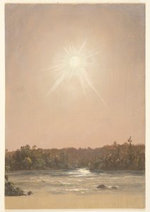 Late Afternoon Sun Over a Stream by Frederic Edwin Church