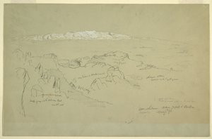 Mt. Lebanon between Yafoof and Baalbek by Frederic Edwin Church