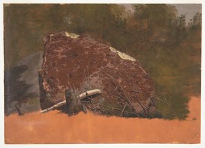 Possibly Mt. Desert, Island, Rock by Frederic Edwin Church