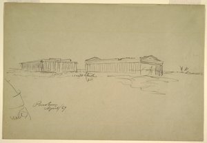 Sketches, Paestum, Southern Italy by Frederic Edwin Church