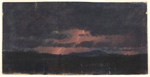 Storm over Hudson Valley, 1867 by Frederic Edwin Church