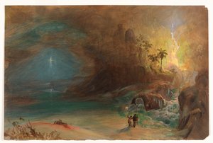 Study for "Apotheosis to Thomas Cole" by Frederic Edwin Church