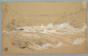 The Gorge, Niagara, Looking Toward the Suspension Bridge by Frederic Edwin Church