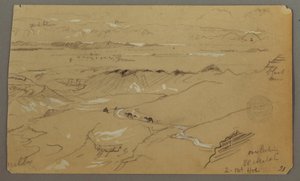 View across Wady el-Arabah by Frederic Edwin Church
