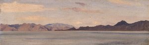 Coast of Asia Minor seen from Rhodes by Frederic Leighton