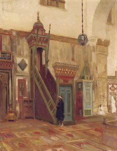 Interior of a Mosque of Mimbar of the Great Mosque at Damascus
