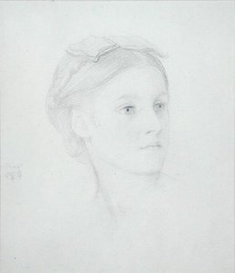 Portrait of May Sartoris (1845-1925) 1854 by Frederic Leighton