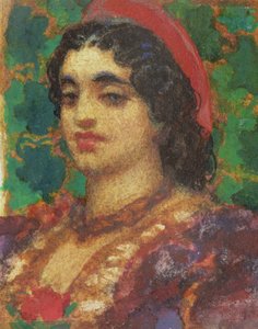 Study of a Womans Head