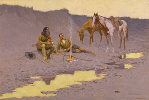 A New Year on the Cimarron by Frederic Remington