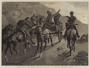 Arrest of a Half-Breed Whiskey Smuggler by Canadian Mounted Police by Frederic Remington
