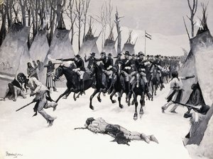 Battle of Washita by Frederic Remington