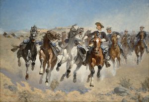 Dismounted: The Fourth Troopers Moving the Led Horses