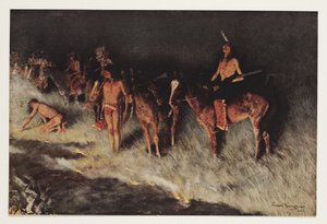 Fire on the Prairie by Frederic Remington