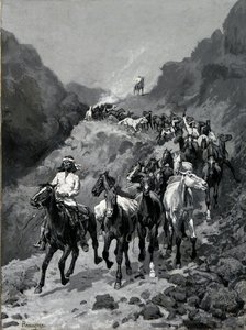 Geronimo and his Band Returning from a Raid into Mexico by Frederic Remington