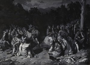 Indian Gathering by Frederic Remington
