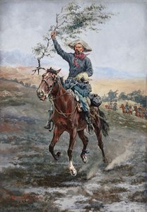 The Flag of Truce in the Indian War, 1886