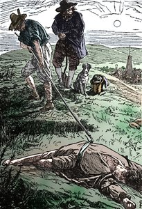 Illustration from History of the Plague by Defoe, 1862, 1923
