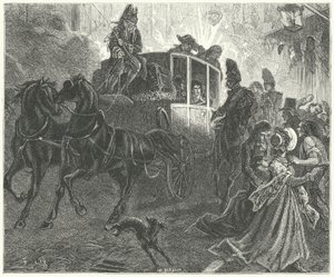 Assassination attempt against Napoleon, Paris by Frederic Theodore (after) Lix