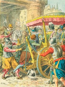 Assassination of King Henry IV of France by Frederic Theodore Lix