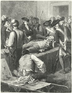 The Wounded Maximilien Robespierre at the Committee of Public Safety Awaiting His Execution by Frederic Theodore Lix