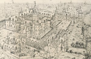 Louvre in Paris at Time of Charles V, Wise (14th Century) by Frederic de Clarac