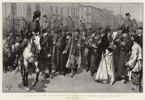 Alms for Poor Prisoners, Russian Students in the Streets of St Petersburg on their Way to Siberia by Frederic de Haenen