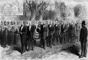 Funeral of Benjamin Disraeli (Lord Beaconsfield) by Frederic de Haenen