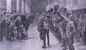 Queen Victoria inspecting invalided Colonials in St George