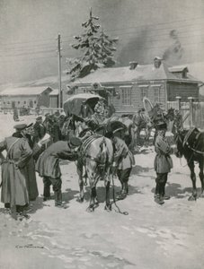 Stage for Post-Horses in the Urals by Frederic de Haenen