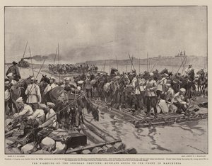 The Fighting on the Siberian Frontier, Russians going to the Front in Manchuria by Frederic de Haenen