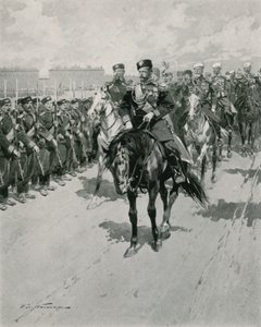 The Tsar Reviewing His Troops by Frederic de Haenen