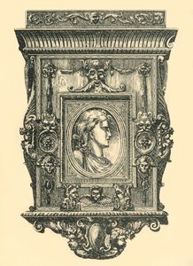 Walnut mirror frame, early-mid 19th century, 1881