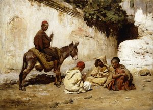 Arab Children playing Cards