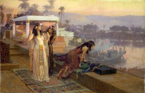 Cleopatra on the Terraces of Philae by Frederick Arthur Bridgman