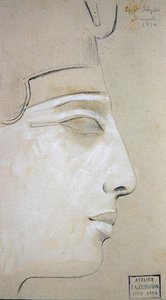 Study of a Relief of a Profile of Seti I in the Temple of Seti I, Abydos