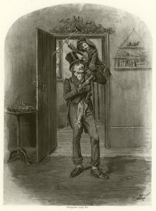 Bob Cratchit and Tiny Tim by Frederick Barnard