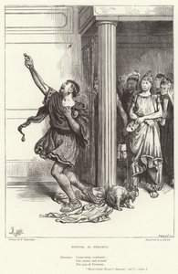 Bottom, as Pyramus, Midsummer Night