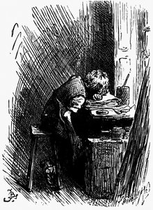 Dickens in the Blacking Warehouse, 1880s