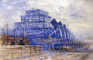 The Construction of the Train Shed, St. Pancras Station