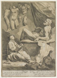 Title Page of Oorspronkelyk en Vermaard Konstryk Tekenboek (Title Page for: Abraham Bloemaert, Oorspronkelyk en Vermaard Konstryk Tekenboek. Part 1) by Frederick Bloemaert